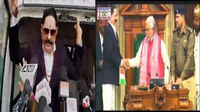 विधानसभा पहुँचे मोकामा विधायक अनंत सिंह, शपथ ग्रहण के बाद मुख्यमंत्री से लिया पैर छूकर आशीर्वाद