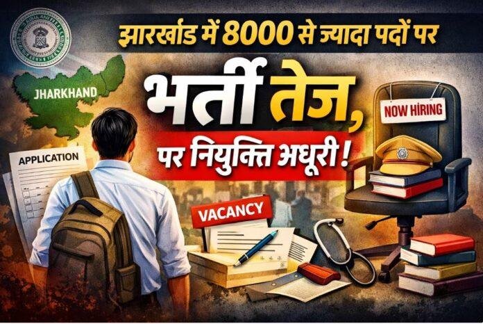 Jharkhand Recruitment Update: 8 हजार से अधिक पदों पर भर्ती प्रक्रिया तेज, लेकिन नियुक्ति अब तक अधूरी