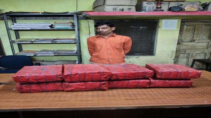 बेगूसराय पुलिस को बड़ी सफलता, 42 किलो गांजा के साथ युवक गिरफ्तार