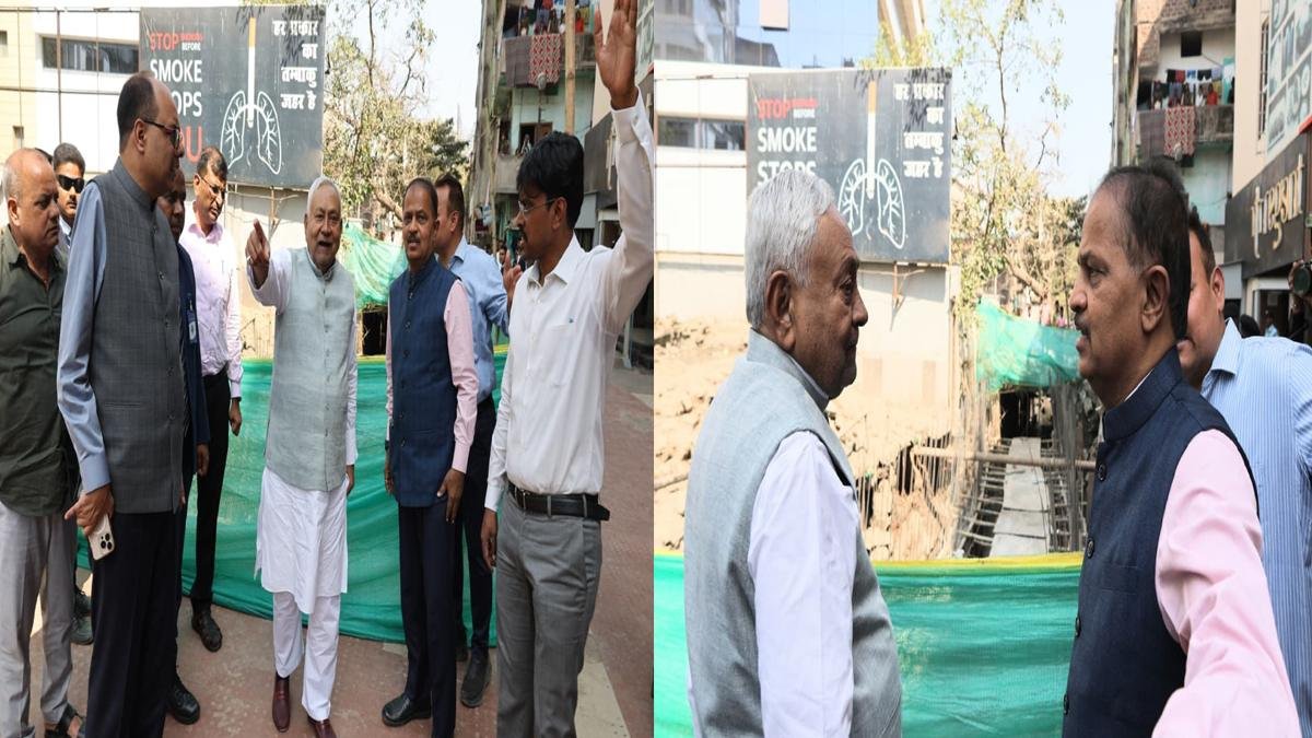 मुख्यमंत्री ने सैदपुर व बाकरगंज भूमिगत नाला निर्माण के साथ-साथ सड़क निर्माण कार्य का किया निरीक्षण | 22Scope News CM Bakarganj Drain 1 22Scope News