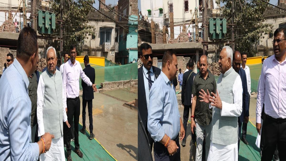 मुख्यमंत्री ने सैदपुर व बाकरगंज भूमिगत नाला निर्माण के साथ-साथ सड़क निर्माण कार्य का किया निरीक्षण | 22Scope News CM Bakarganj Drain 5 22Scope News