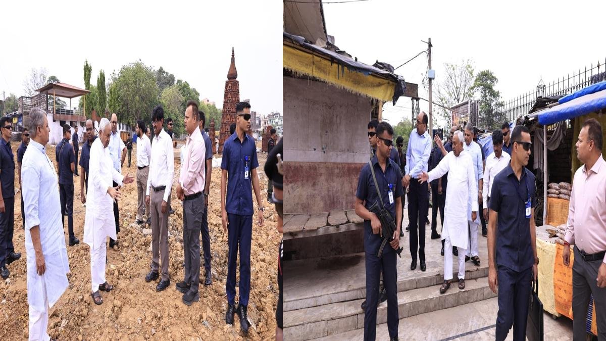 मुख्यमंत्री ने पटना शहर स्थित विभिन्न निर्माणाधीन योजनाओं का किया निरीक्षण, तेजी से कार्य पूर्ण करने का दिया निर्देश | 22Scope News CM Bihar Gaurav Park 1 1 22Scope News