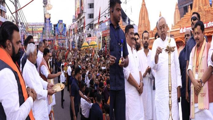 रामनवमी शोभा यात्रा में शामिल हुए मुख्यमंत्री