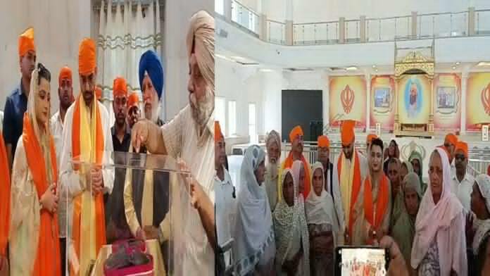 पत्नी संग गुरुद्वारा पहुंचे मंत्री दीपक प्रकाश, पटन देवी में भी की पूजा अर्चना