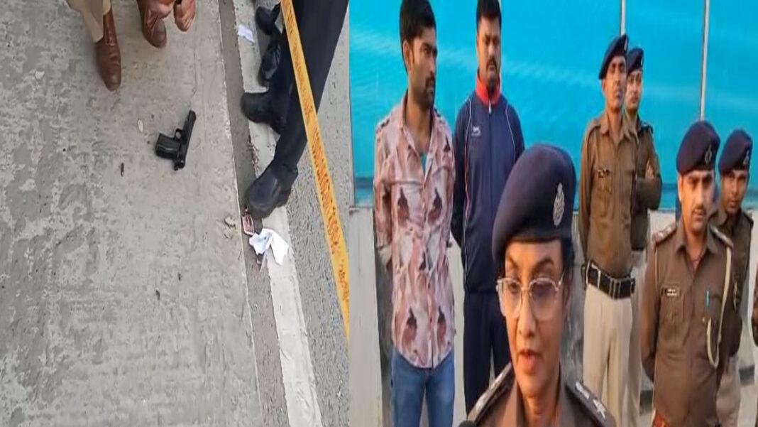 Patna Golibari मरीन ड्राइव पर पुलिस और अपराधी के बीच मुठभेड़, बदमाश को पैर में लगी गोली