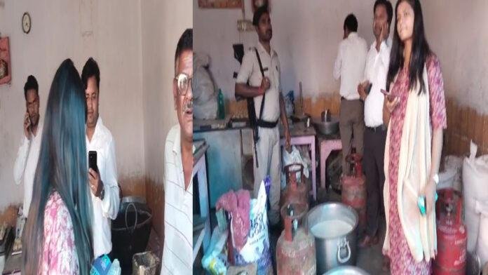 घरेलू गैस के व्यवसायिक उपयोग पर जिला प्रशासन पूरी तरह से सख्त, 2 मिठाई दुकान में छापेमारी