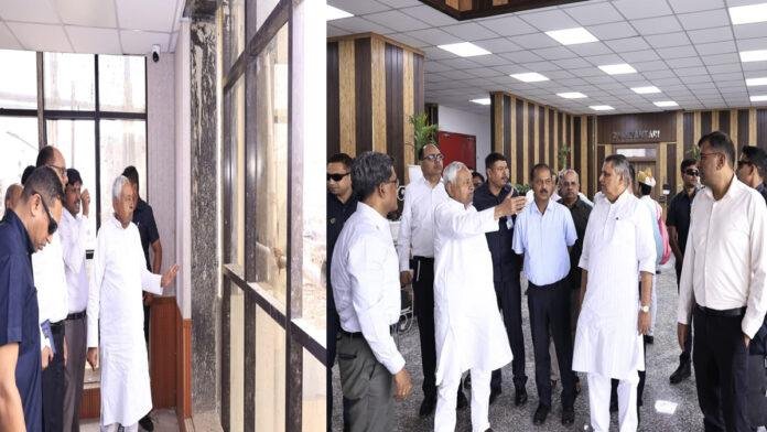 मुख्यमंत्री ने वाल्मी परिसर पटना स्थित बिपार्ड स्किल पार्क के दक्षता भवन का किया निरीक्षण, अधिकारियों को दिए निर्देश