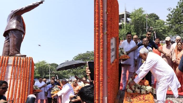 भारत रत्न बाबासाहब की जयंती के अवसर पर राज्यपाल व मुख्यमंत्री ने दी भावभीनी श्रद्धांजलि