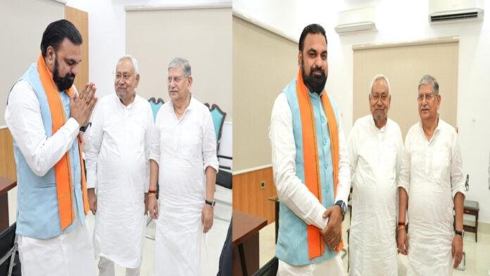 विश्वास मत हासिल करने के बाद नीतीश कुमार से मिले CM सम्राट