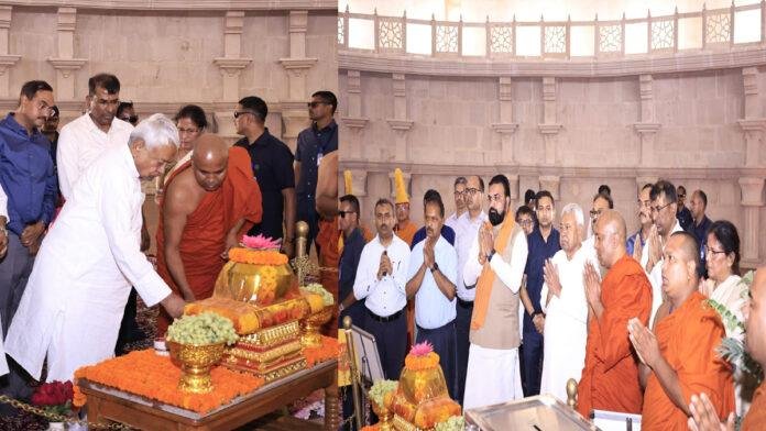 मुख्यमंत्री ने बुद्ध सम्यक दर्शन संग्रहालय व स्मृति स्तूप परिसर, वैशाली का किया भ्रमण, अधिकारियों को दिए आवश्यक निर्देश