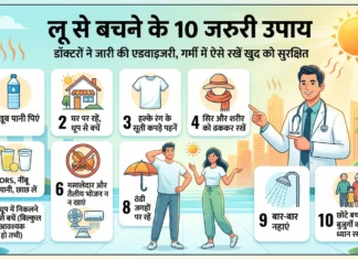 लू से बचने के 10 जरूरी उपाय: डॉक्टरों ने जारी की एडवाइजरी, गर्मी में ऐसे रखें खुद को सुरक्षित