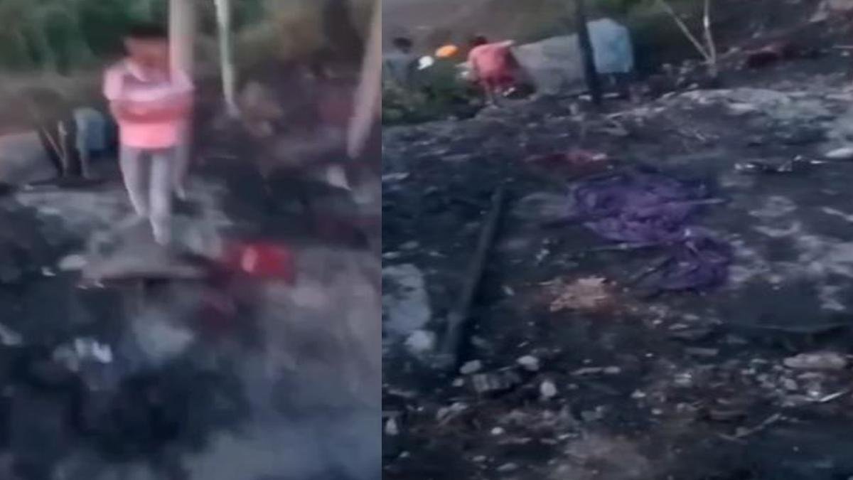 लेवा गांव में भीषण आग, 3 घर जलकर राख, गरीब मजदूर परिवार बेघर | 22Scope News Khagria 1 22Scope News