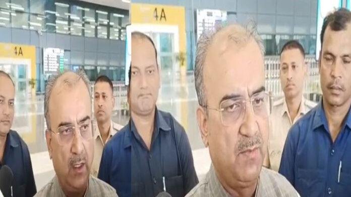 बंगाल से पटना लौटे प्रभारी मंगल पांडे, कहा- हार रही हैं ममता, BJP की बन रही है सरकार