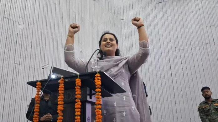 श्रेयसी सिंह ने कहा- आज खेल प्रतियोगिता में बिहार के एक से एक होनहार युवा आए हैं