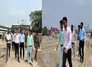 मोतिहारी DM ने किया छतौनी ओवरब्रिज निर्माण का निरीक्षण