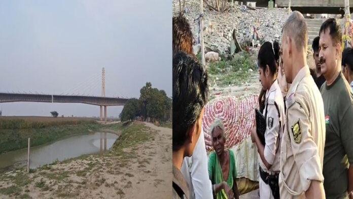 महात्मा गांधी सेतु स्थित पिलर नंबर-45 से बुजुर्ग महिला ने की छलांग लगाकर आत्महत्या करने की कोशिश