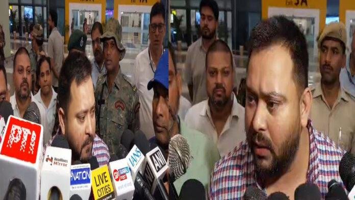 बंगाल से चुनाव प्रचार कर पटना लौटे तेजस्वी, कहा- फिर से ममता दीदी की बनेगी सरकार