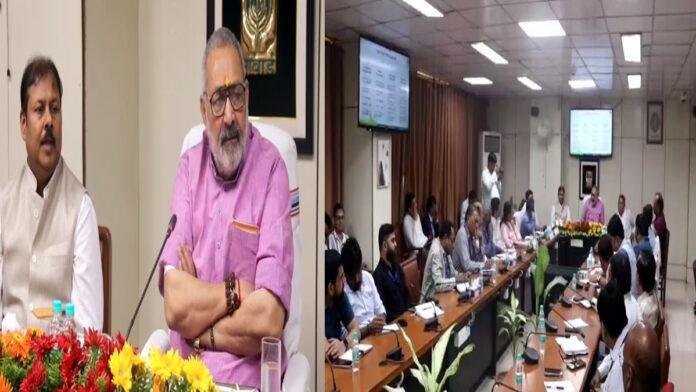 NABARD क्षेत्रीय कार्यालय पटना में गिरिराज सिंह की अध्यक्षता में बैठक