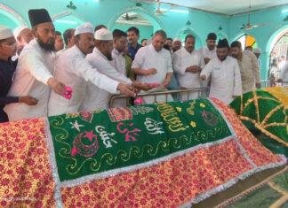 डिप्टी CM बनने के बाद विजय चौधरी पहुंचे गयाजी, गेवाल बिगहा स्थित खानकाह स्थित मजार पर की चादरपोशी