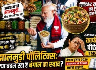 झालमुड़ी पॉलिटिक्स: रुझानों में पीछे टीएमसी, क्या बदलेगा बंगाल का स्वाद?