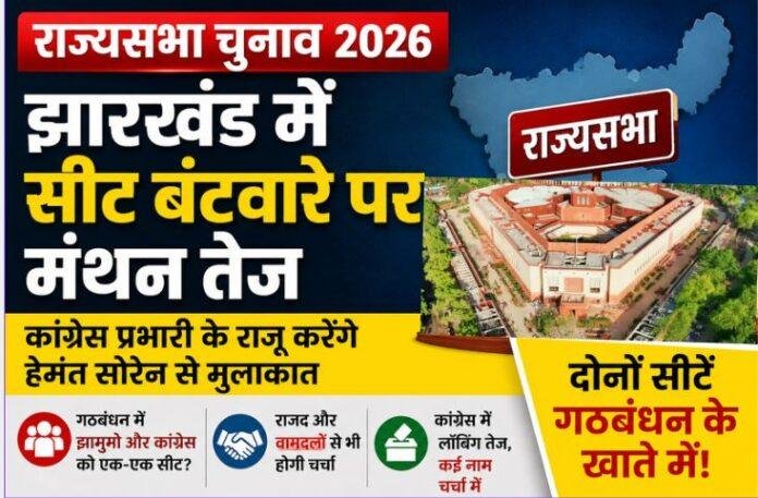 Rajya Sabha Election 2026: झारखंड में सीट बंटवारे पर मंथन, कांग्रेस प्रभारी के राजू करेंगे हेमंत सोरेन से मुलाकात