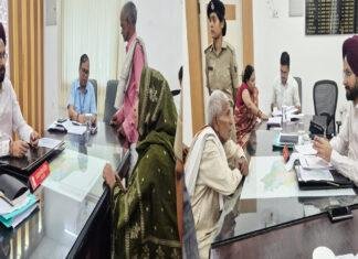 जिला पदाधिकारी के जनसुनवाई कार्यक्रम में 58 मामलों की हुई सुनवाई