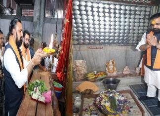 मुख्यमंत्री ने की महावीर मंदिर में विधिवत पूजा-अर्चना कर राज्य की सुख, शांति एवं समृद्धि की कामना