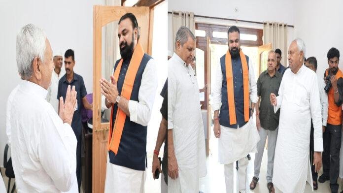 नीतीश कुमार से मिले CM सम्राट, आज शाम जाएंगे दिल्ली