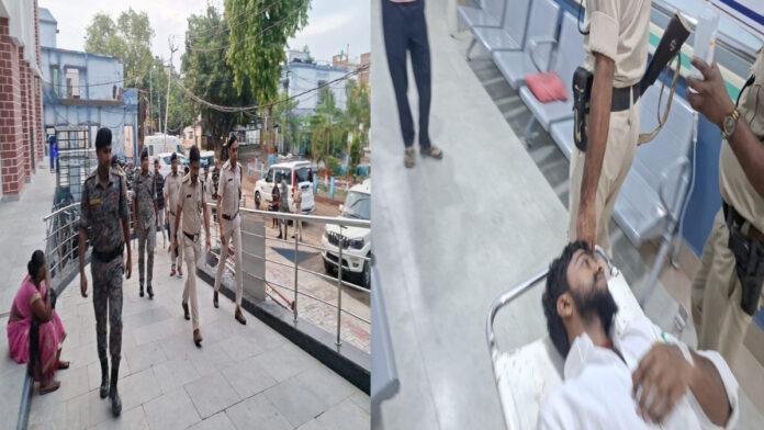 गोपालगंज पुलिस-अपराधी के बीच मुठभेड़, 50 हजार का इनामी आकाश घायल