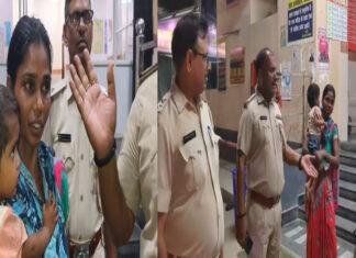 कटिहार ट्रैफिक पुलिस बनी फरिश्ता, सड़क किनारे रो रही मां-बेटी को दिया सहारा