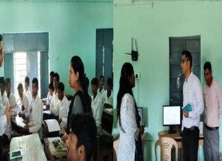 मोतिहारी के DM ने मॉडल विद्यालय के कार्य का किया निरीक्षण