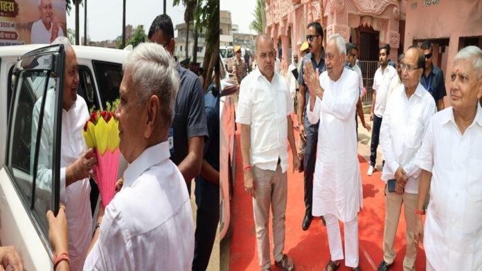 बख्तियारपुर में गंगा दशहरा पर नीतीश कुमार ने की मां गंगा की पूजा, लोगों का किया अभिवादन