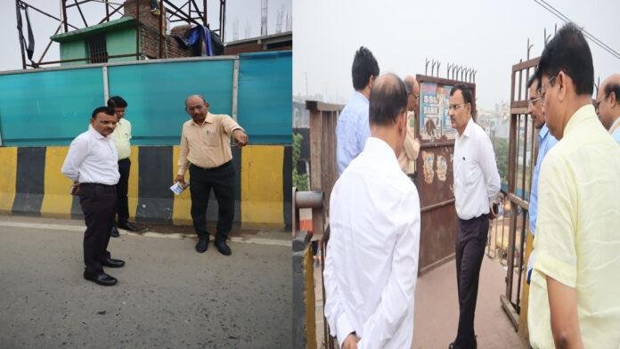 सचिव ने पटना शहर की प्रमुख सड़कों एवं फ्लाइओवरों का किया स्थल निरीक्षण