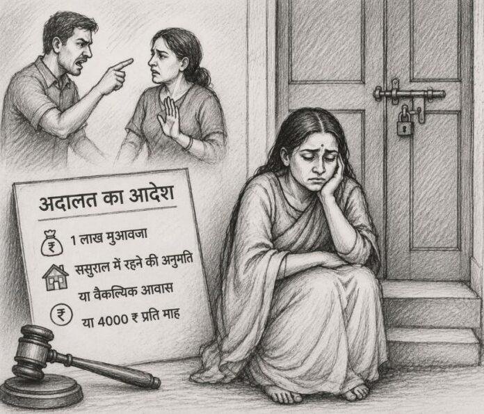 Domestic Violence Case: कोर्ट के आदेश के बाद भी ससुराल में नहीं मिली एंट्री, पूरी रात दरवाजे पर बैठी रही पीड़िता
