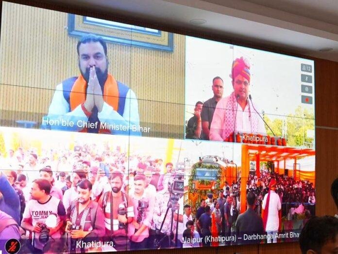 1735 Amrit Bharat Express: जयपुर से दरभंगा के बीच नई ट्रेन रवाना, बिहार को मिली बड़ी रेल सौगात