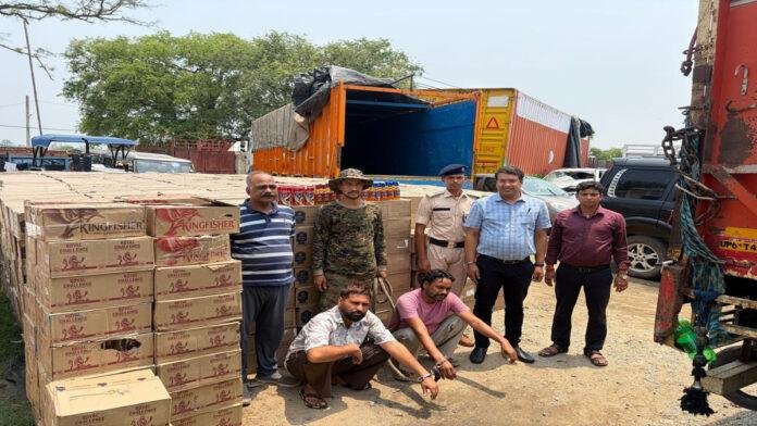 ट्रक से 11 हजार लीटर विदेशी शराब बरामद, 2 तस्कर गिरफ्तार