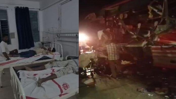 औरंगाबाद में भीषण सड़क हादसा, 3 पर्यटक की मौत, 20 लोग घायल