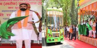 मुख्यमंत्री ने किसान जागरूकता वाहनों को हरी झंडी दिखाकर शारदीय (खरीफ) महाभियान-2026 का किया शुभारंभ मुख्यमंत्री ने किसान जागरूकता वाहनों को हरी झंडी दिखाकर शारदीय (खरीफ) महाभियान-2026 का किया शुभारंभ