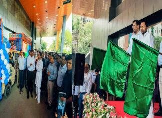 स्वास्थ्य मंत्री निशांत कुमार ने 12 विशेष प्रचार-प्रसार वाहनों को किया रवाना