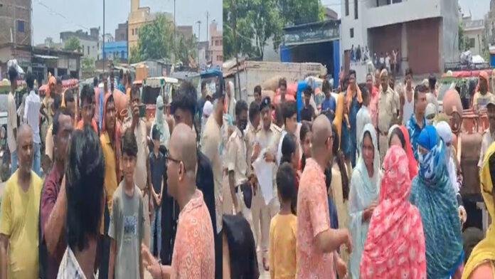6 दिनों से बिजली गुल, फूटा लोगों का गुस्सा, NH-28 जाम कर विभाग के खिलाफ प्रदर्शन