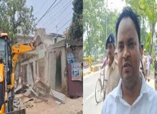 मोतिहारी में फिर चला बुलडोजर, हवाई अड्डा चौक से बायपास तक अतिक्रमण हटाने की बड़ी कार्रवाई