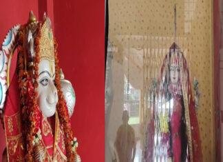 दिव्यधाम मंदिर में अज्ञात चोरों ने की चोरी, मुकुट व छतरी चुराये दिव्यधाम मंदिर में अज्ञात चोरों ने की चोरी, मुकुट व छतरी चुराये