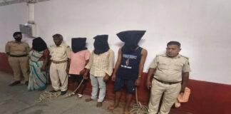आम्रपाली ज्वेलर्स लूटकांड : पुलिस ने किया खुलासा, 33 लाख के आभूषण व हथियार के साथ 4 गिरफ्तार