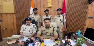 SP ने किया 4 घंटे में मंदिर से सोने की हार हुई चोरी मामले का खुलासा