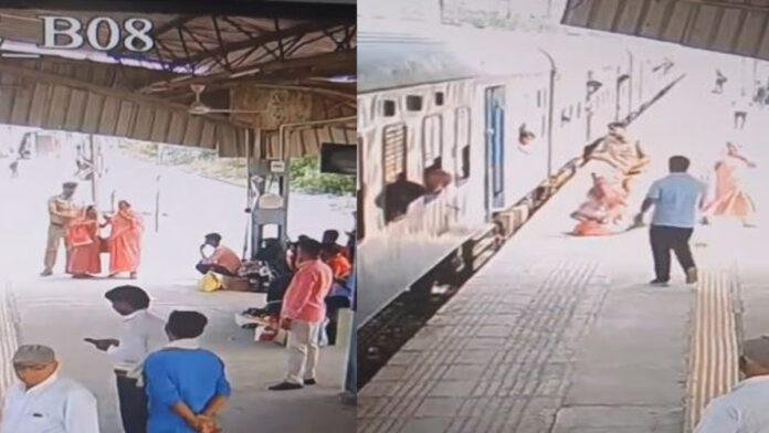 चलती ट्रेन में चढ़ रही महिला की जान बचाकर RPF कांस्टेबल बने मिसाल, दुरौंधा स्टेशन पर टला बड़ा हादसा