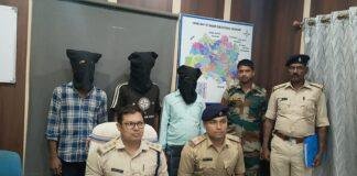 देवघर में 1.9 किलो गांजा के साथ तीन आरोपी गिरफ्तार, बाइक और नकदी बरामद
