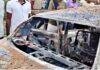 Bodh Gaya Road Accident: डोभी-पटना फोरलेन पर भीषण टक्कर के बाद कार में लगी आग, चार युवकों की मौत