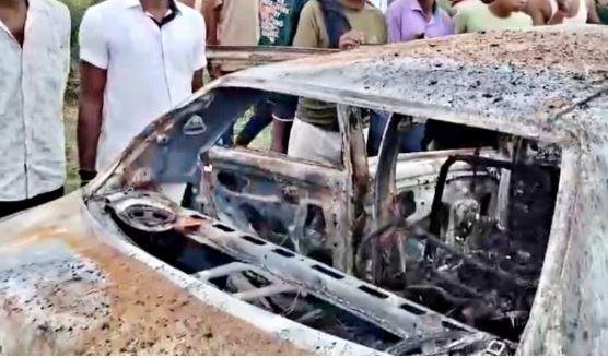 1857 Bodh Gaya Road Accident: डोभी-पटना फोरलेन पर भीषण टक्कर के बाद कार में लगी आग, चार युवकों की मौत