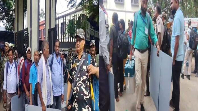 बांकीपुर विधानसभा उपचुनाव : प्रशासन की सभी तैयारियां पूरी, मतदान केंद्रों पर जाने लगे EVM मशीन