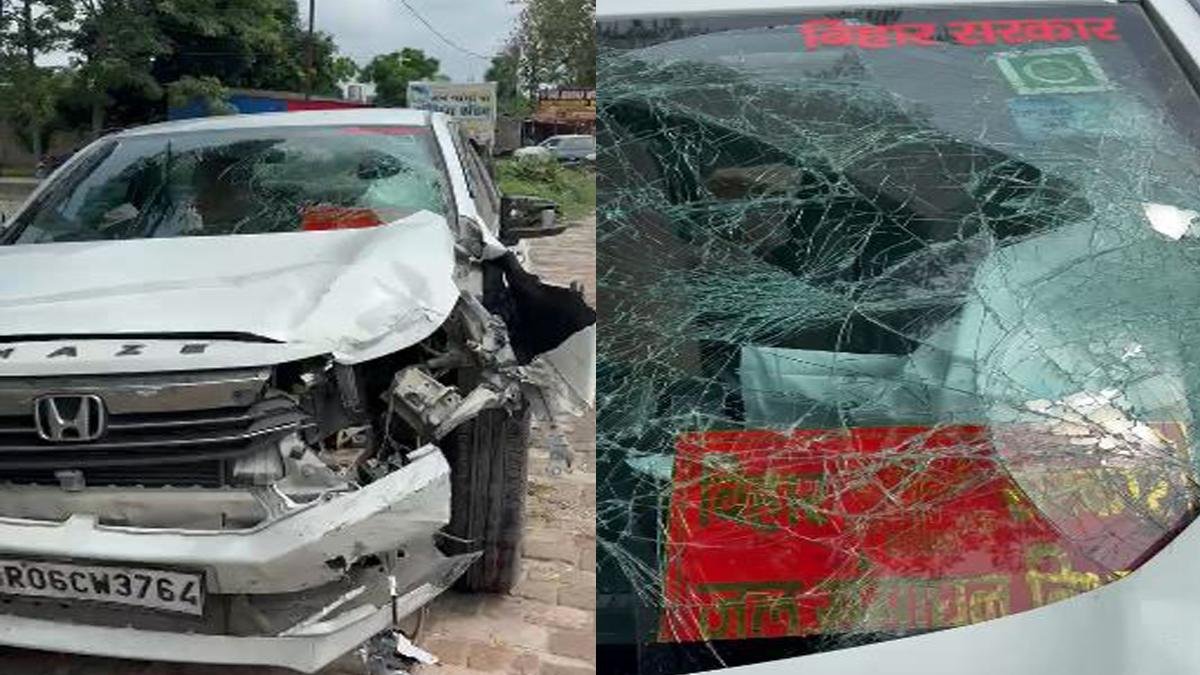 तेज रफ्तार कार और बाइक की टक्कर, युवक गंभीर रूप से घायल | 22Scope News Motihari Acc 3 22Scope News